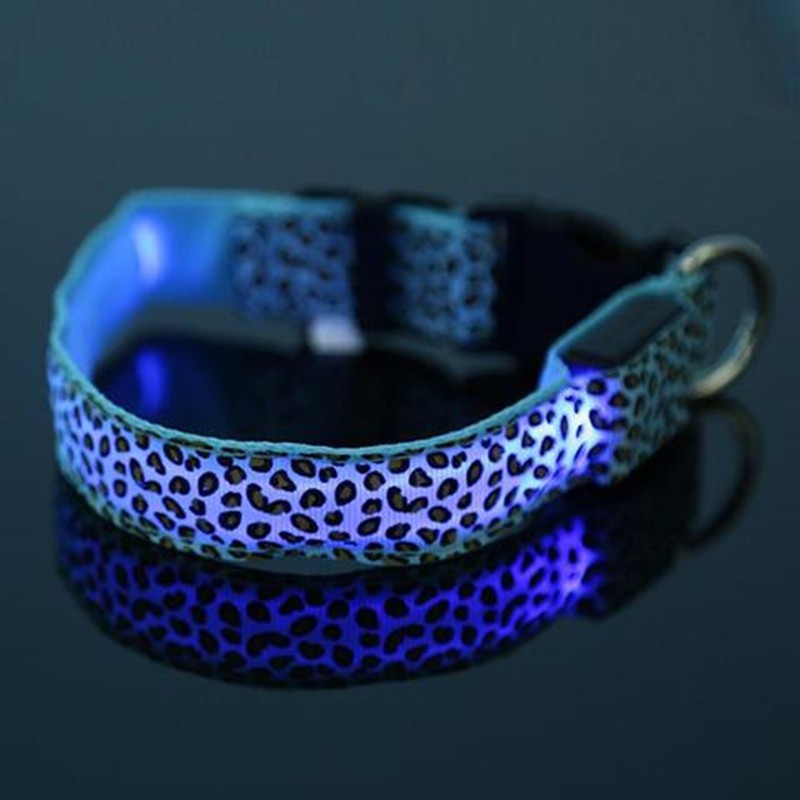 LED Dog Collar Safety Adjustable Nylon Leopard Pet Collar What Else You Got?