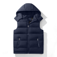 Men’s Ultra-Warm Hooded Thermal Vest – Sleeveless Insulated Jacket with Zipper Pockets (XS-3XL)