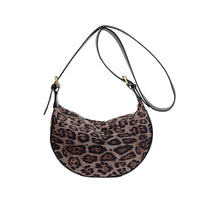 Leopard Print Crossbody Bag – Soft Oxford Dumpling Shoulder Purse