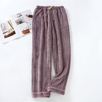 Couple Matching Fleece Pajama Pants – Warm Coral Fleece Lounge Pants