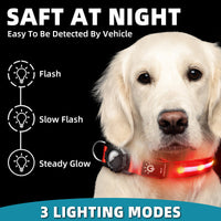 Glow-in-the-Dark Waterproof Pet Collar - Safety & Style for Your Furry Friend
