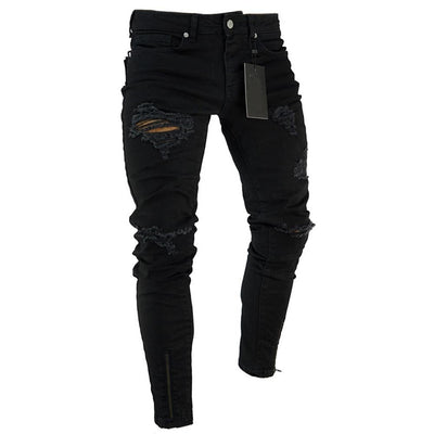 Men's Comfort Fit Stretch Jeans - Classic Pencil Pants for Everyday Wear