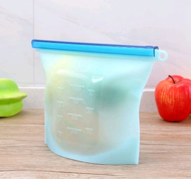 Silicone fresh-keeping bag vacuum sealed bag food  storage bag refrigerator food fruit storage bag What Else You Got?