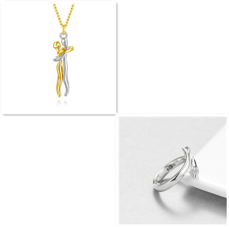 Love Hug Necklace Unisex Men Women Couple Jewelry Simple Temperament Clavicle Chain Valentines Day Lover Gift What Else You Got?
