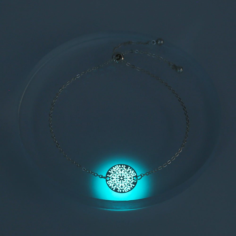 Silver Textured Glow‑in‑the‑Dark Bracelet What Else You Got?