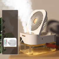 Blessed Comfort 2.5L Portable Humidifier Fan with Night Light & Remote - Summer Cooling & Humidifying Appliance