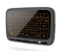 H18+ Compact Wireless Backlit Keyboard with Touchpad & Mouse Wheel - Perfect for Travel & Home Use