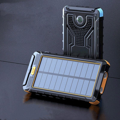Solar Power Bank 20000mAh - Wireless PD Fast Charging - Outdoor Essential - God's Reliable Energy Source