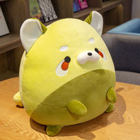 Adorable Round Roll Raccoon Plush Pillow – Soft & Cuddly in 2 Sizes & Colors