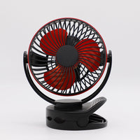 Clip-On Mini USB Rechargeable Fan – Portable 2-Speed Desk & Stroller Fan