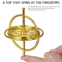 Educational Metal Finger Gyroscope - STEM Toy for Kids & Stress Relief