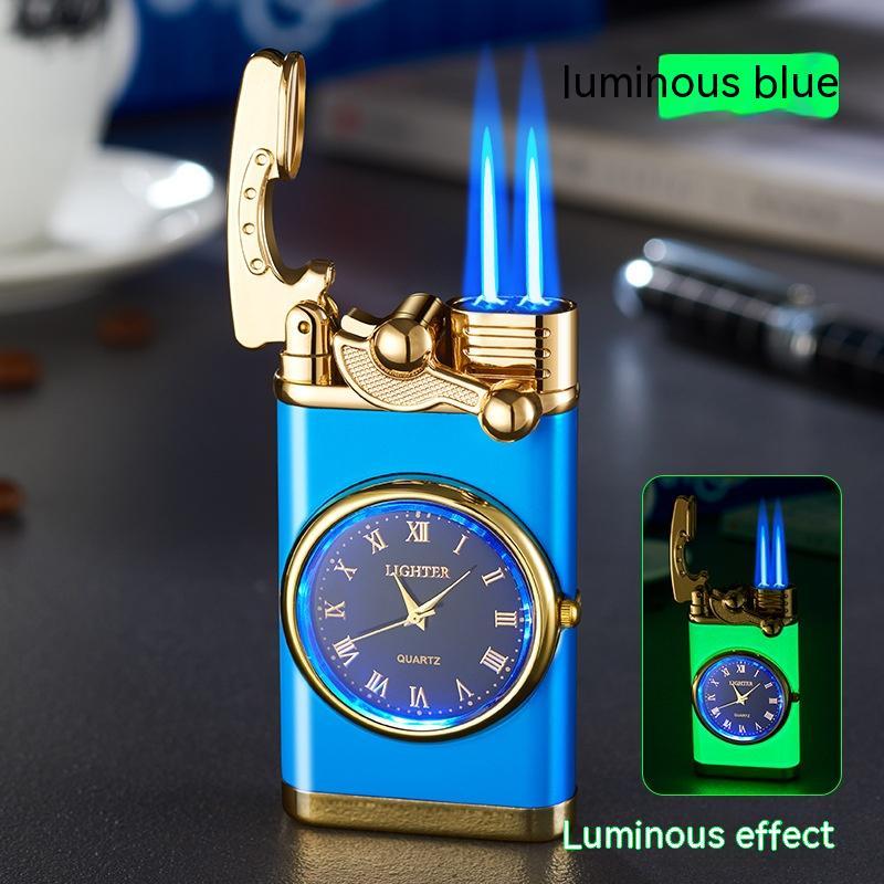 2‑in‑1 Watch Lighter – Real Dial Wristwatch with Windproof Blue Flame Torch (Refillable Butane What Else You Got?