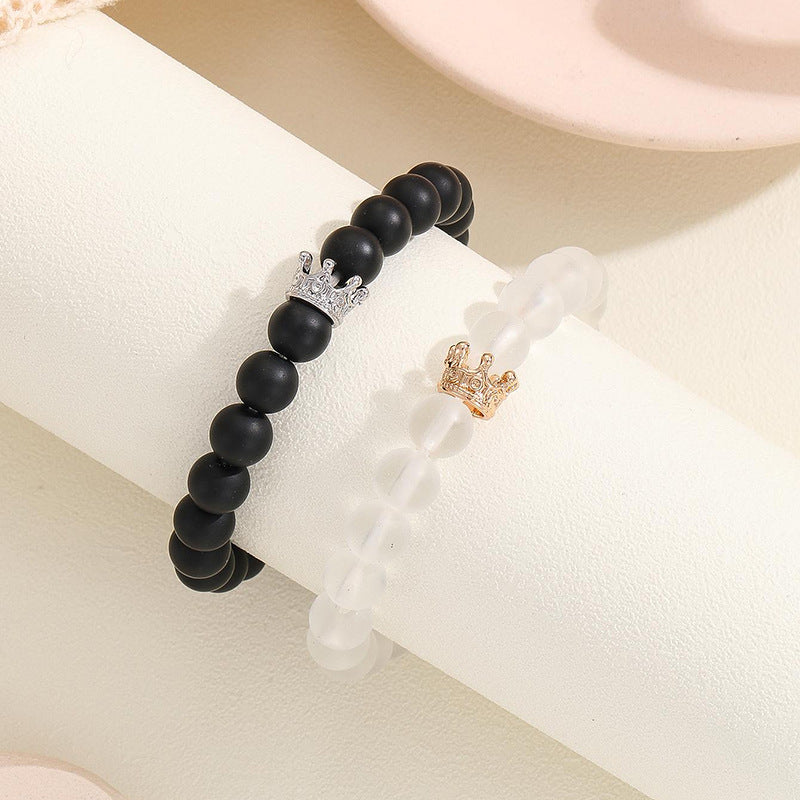 2pcs Handmade Crown Beaded What Else You Got?