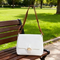 Minimalist White Crossbody Bag – Lightweight Everyday Shoulder Purse