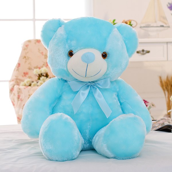 Creative Light Up LED Teddy Bear Stuffed Animals Plush Toy Colorful Glowing Christmas Gift For Kids Pillow What Else You Got?