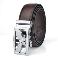 Men's Automatic Buckle Leather Belt – Business Casual