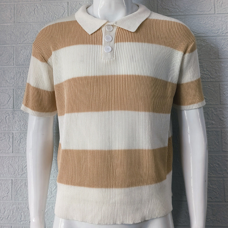 Mens Clothing Summer Fashion Lapel Sweater Short Sleeve Men Clothing Men Wears What Else You Got?