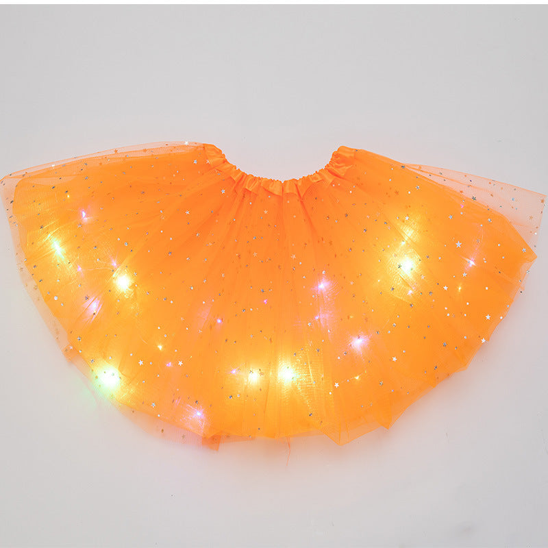 Magical & Luminous  LED Princess Halloween Tutu Skirt Sequins Shiny Skirt What Else You Got?