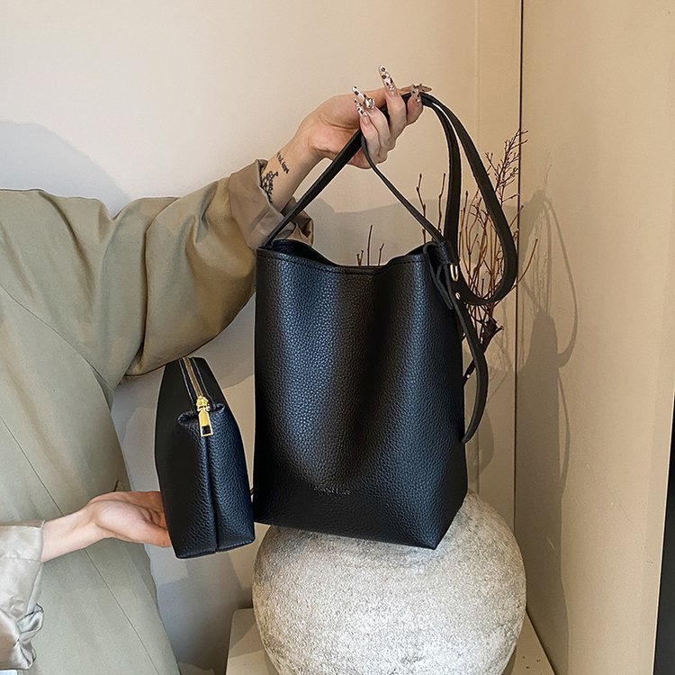 Soft Leather PU Bucket Bag For Women Ideal For Commuting To Work What Else You Got?