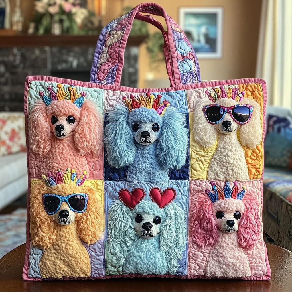 300g Canvas Dog-Printed Tote And Shoulder Bag What Else You Got?
