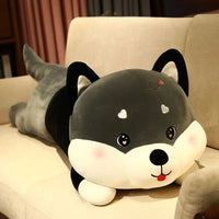 Adorable Lying Husky Plush Pillow - Cozy & Faith-Filled Decor