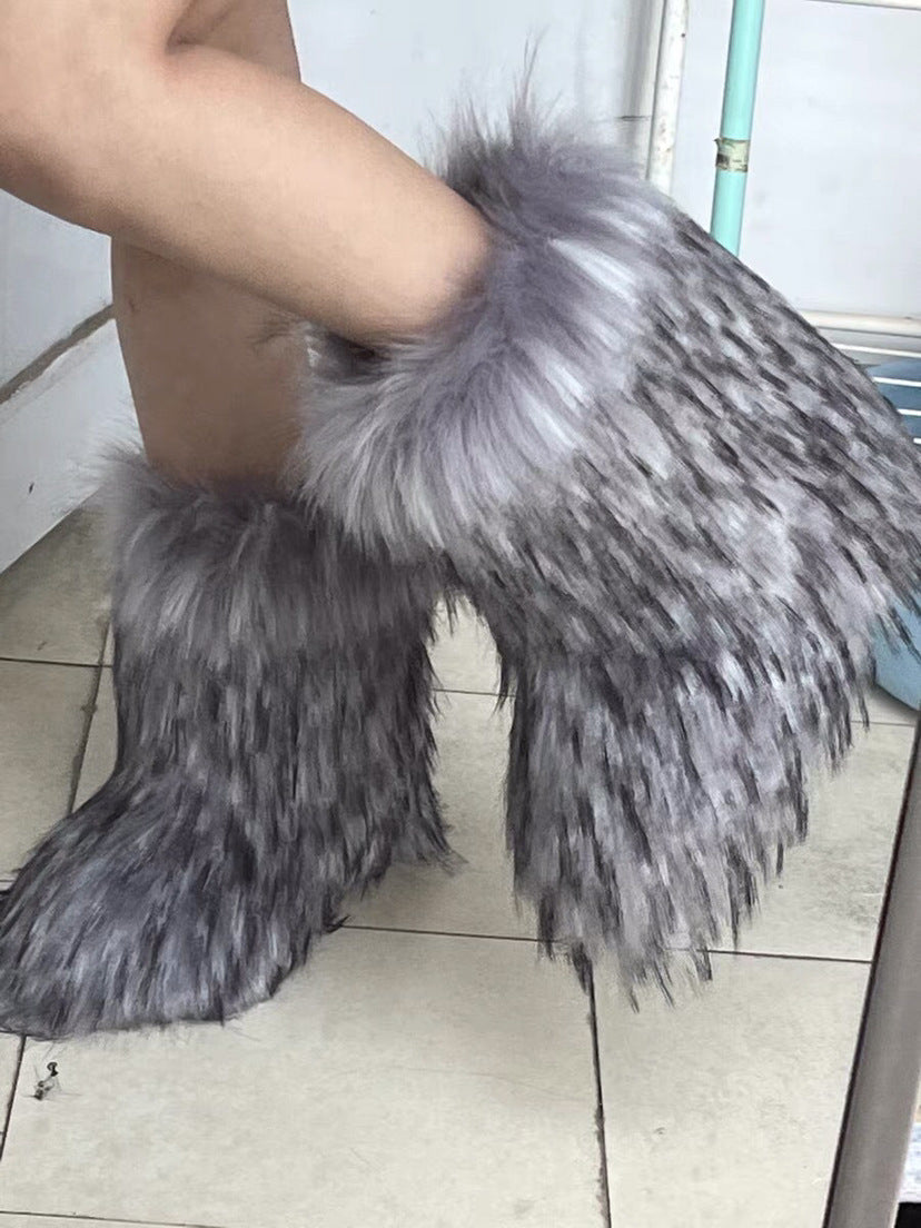 Raccoon Dog Fox Fur Fur Snow Boots What Else You Got?