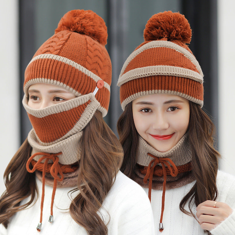 Winter Hat For Women 3pcs Knitted Beanie Hat Scarf Set Warm Hat What Else You Got?