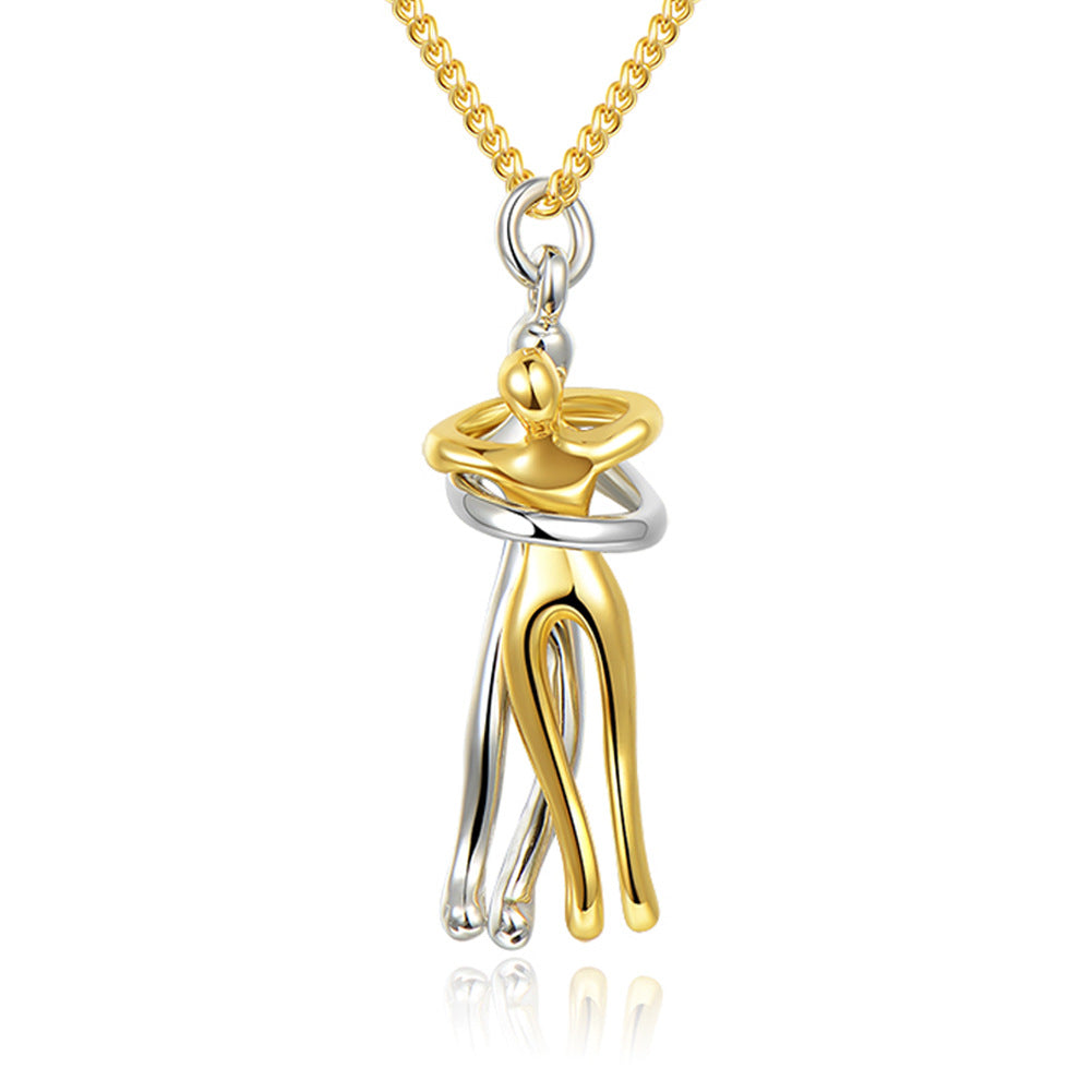 Love Hug Necklace Unisex Men Women Couple Jewelry Simple Temperament Clavicle Chain Valentines Day Lover Gift What Else You Got?