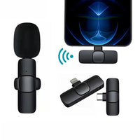 CrystalClear Pro Wireless Mic: 10H Battery, Noise-Free Audio for iPhone/Android & Live Streaming