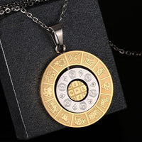 Chinese Zodiac & Feng Shui Gossip Necklace – Lucky Charm Pendant for Protection & Harmony