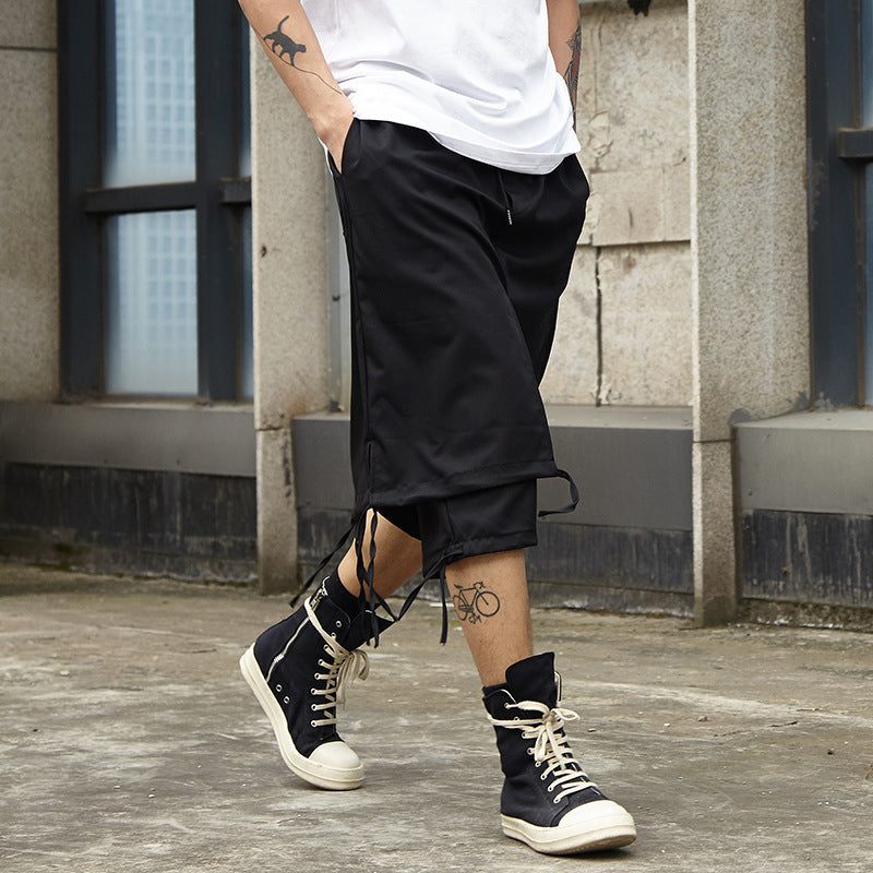 Double-layer splicing cropped pants What Else You Got?