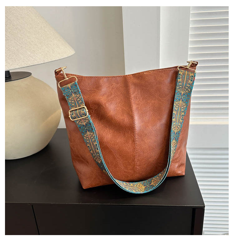 Ethnic Strap Bucket Shoulder Bag What Else You Got?