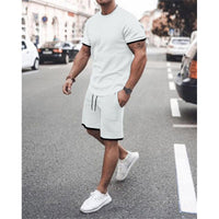 Men’s Short-Sleeve Leisure Set – Lightweight Two-Piece Casual Outfit for Travel