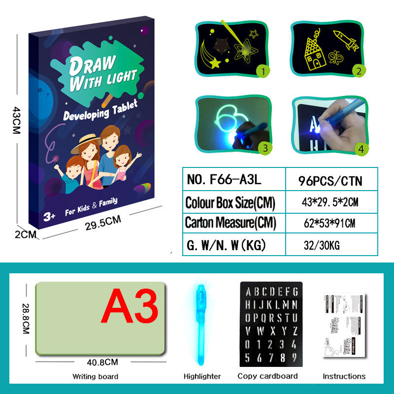 3D Magic Light Drawing Pad ✨ Glow Sketch Board for Kids What Else You Got?