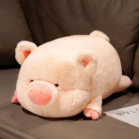 Adorable Pig Plush Throw Pillow – Soft Stuffed Animal in 2 Styles & 3 Sizes | Christian Gift Idea