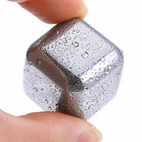 Elegant Whiskey Stones - Stainless Steel Ice Cubes for Perfect Chilling Without Dilution - Ideal Gift for Men & Connoisseurs