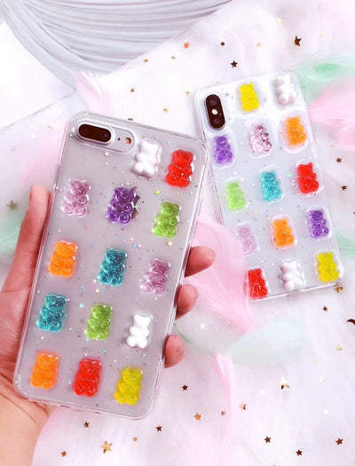 Y2K Gummy Bear iPhone XS Max Case – Cute Candy Bear Protective Cover