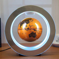 Magnetic Levitation World Globe Light - Floating LED Map Decor - Elegant Home & Office Gift