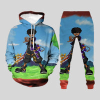 Men’s 3D Digital Print Tracksuit – Hooded Pullover & Trousers S–6XL
