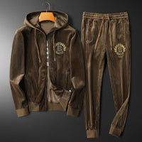 Premium Men's Cozy Hooded Sweatshirt & Jogger Set - Fall/Winter Comfort Essentials | Warm & Stylish Loungewear