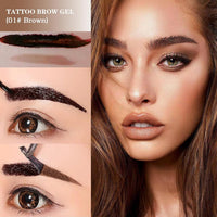 Divine Glow: Long-Lasting Waterproof Eyebrow Gel Cream - Easy Peel-Off & Smudge-Proof (6 Shades)