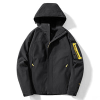 Waterproof Winter Outdoor Jacket – Windproof Breathable PU-Coated Coat for Hiking & Travel