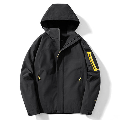 Waterproof Winter Outdoor Jacket – Windproof Breathable PU-Coated Coat for Hiking & Travel