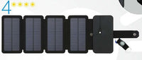 Portable Solar Power Bank - 9W Folding Charger for Hiking, Camping & Travel - 5V 2.1A USB Output - God's Gift of Sustainable Energy