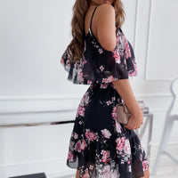 Floral Ruffled Suspender Dress - Feminine & Flirty Summer Style