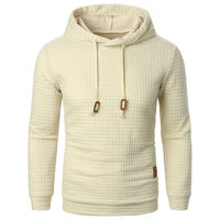 Men's Premium Jacquard Hooded Sweater - Warm Long-Sleeve Hoodie for Comfort & Style