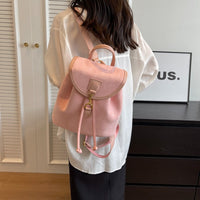 Suede-Style Women’s Backpack – Minimalist PU Daypack for Work, Travel & Daily Use
