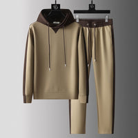 Men's Patchwork Hoodie & Jogger Set - Bold Streetwear Two-Piece Outfit | Christian Streetwear