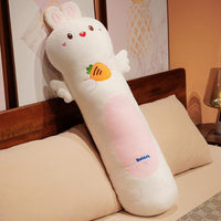 Removable Animal Plush Body Pillows – Washable Rabbit, Pig, Dog & Duck Cuddle Toys