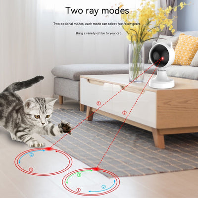 Automatic Laser Cat Toy – USB Rechargeable Interactive Laser for Indoor Cats
